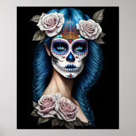Arte de la Calavera del Azúcar - Mujer asombrosa