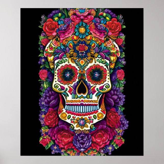 Arte De La Calavera Del Azúcar - Un Tributo Colori (Frente)