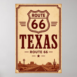 Arte de la Carretera Desértica de la Ruta 66 Vinta