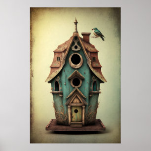 Arte de la casa de huéspedes con estilo vintage -