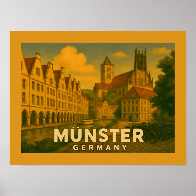 Arte de la ciudad de Münster Alemania (Frente)