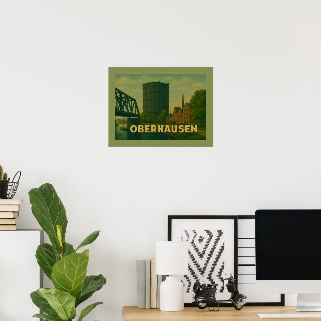 Arte de la ciudad de Oberhausen Alemania (Oficina en casa)