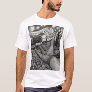 Arte de la compasión: Van Gogh mano de camiseta de