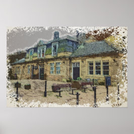 Arte de la Estación de Ferrocarril de Hebden Bridg