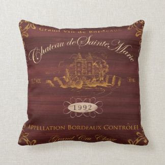 Arte de la etiqueta del vino, almohada de los
