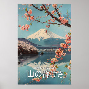 Arte de la flor de cerezo del Monte Fuji Impresión