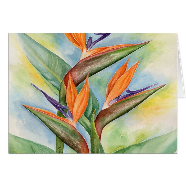 Arte de la flor de la ave del paraíso - multi (Anverso (Horizontal))