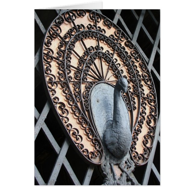 "Arte de la foto de la puerta del pavo real" - (Frente)