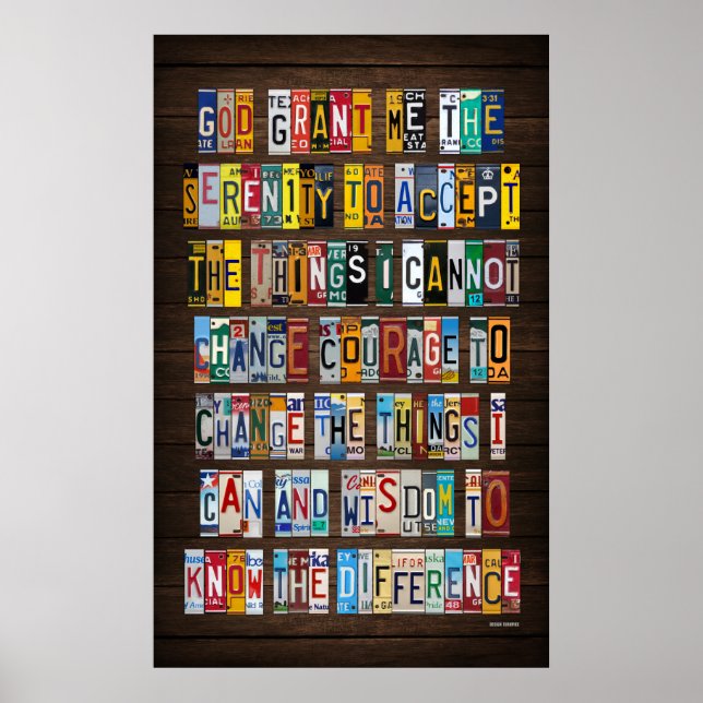 Arte de la Licencia de Oración de Serenity (Frente)