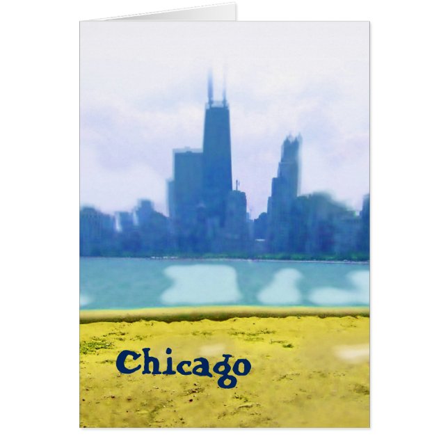 Arte de la línea aérea de Chicago cepillado (Frente)
