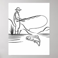 Arte de la línea de pesca del salmón