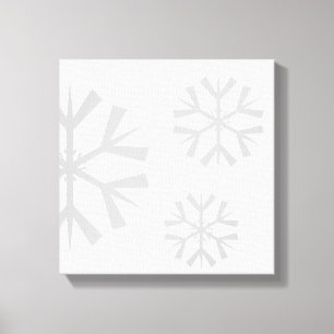 Arte de la lona del copo de nieve del día de