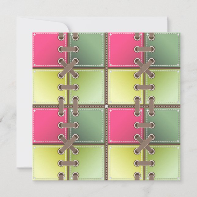 arte de la moda rosa y verde (Anverso)