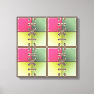 arte de la moda rosa y verde