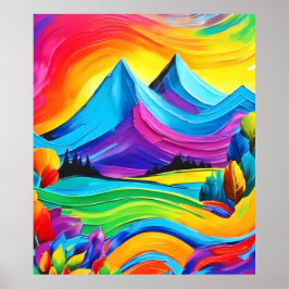 arte de la montaña arcoiris