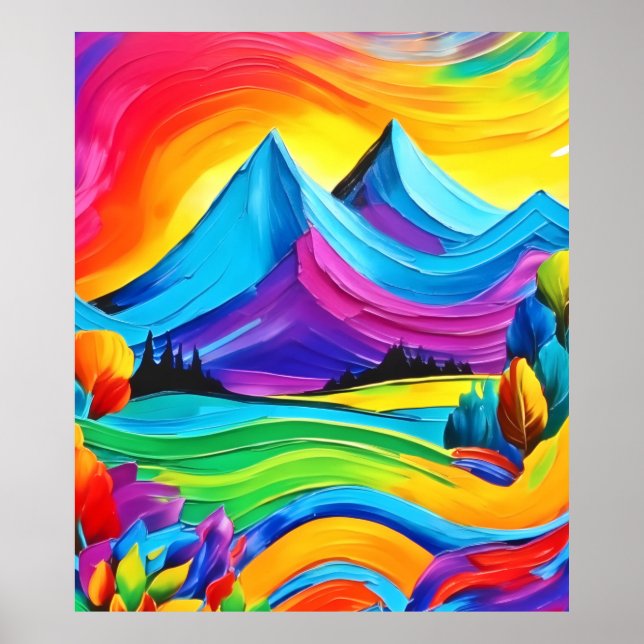 arte de la montaña arcoiris (Frente)