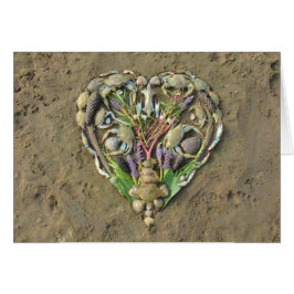 Arte de la naturaleza del corazón de la orilla