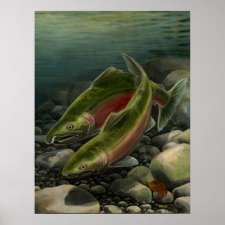 Arte de la naturaleza Impresión de arte de pesca d