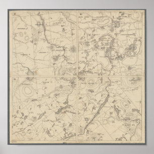 Arte de la pared de la región del lago Adirondack