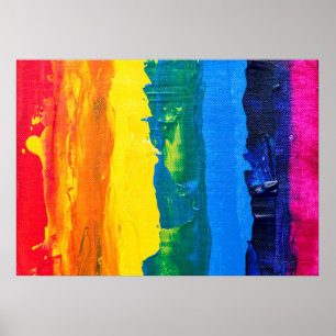 Arte de la pared del arco iris (estilo de la