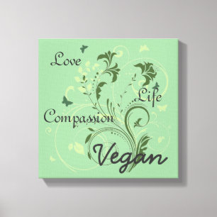 Arte de la pared del vegano