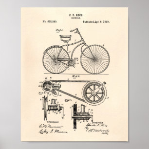 Arte de la patente de la bicicleta 1890 - Peper