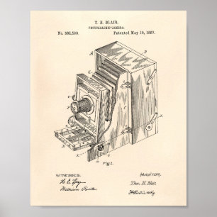 Arte de la patente del aparato 1887 de la cámara -