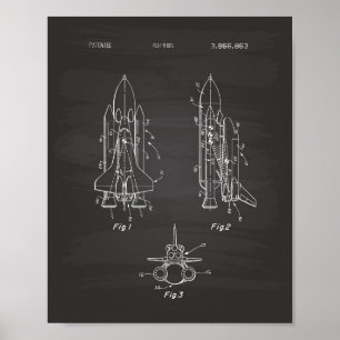 Arte de la patente del transbordador espacial 1975