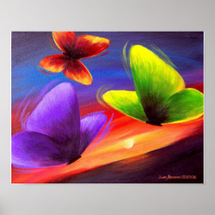 Arte de la pintura de la mariposa - multi