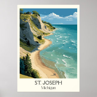 Arte de la playa de Bluff del Lago St. Joseph Mich