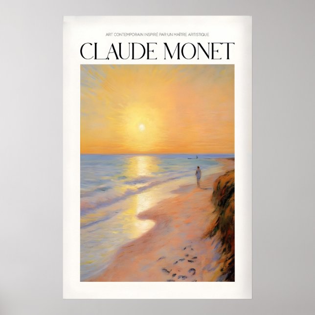 Arte de la playa de Monet (Frente)
