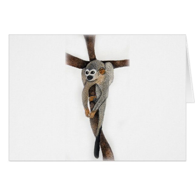 arte de la pluma de mono araña (Anverso (Horizontal))