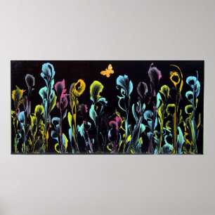 Arte de la secuencia con la mariposa encendido