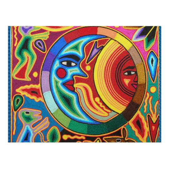 Arte de la secuencia de Huichol de México Postal
