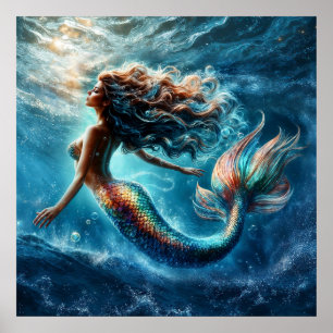 Arte de la sirena de sirena de sirena marina místi