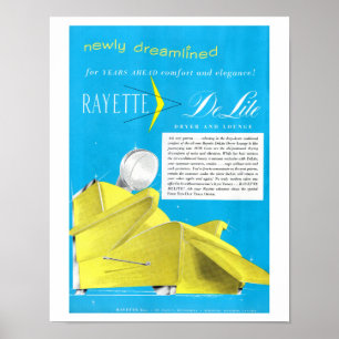 Arte de la tienda de belleza Rayette Hair Dryer de