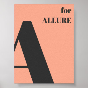arte de la tipografía de letras minimalistas rosa