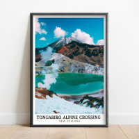 Arte de la travesía alpina de Tongariro - Impresió