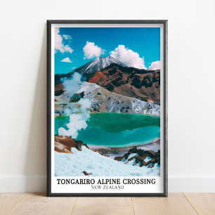 Arte de la travesía alpina de Tongariro - Impresió
