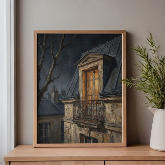 Arte de la ventana solitaria de Montmartre
