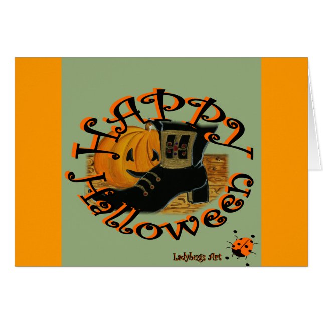 Arte de Ladybugs "Halloween" (Anverso (Horizontal))