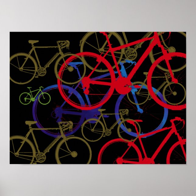 arte de las bicicletas de color (Frente)