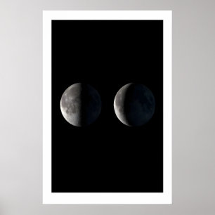 Arte de las Fases Lunares Tríptico Escandinavo Lun