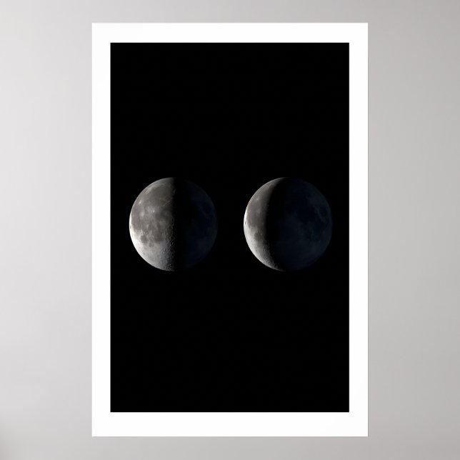 Arte de las Fases Lunares Tríptico Escandinavo Lun (Frente)