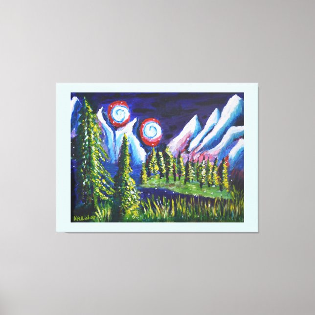 Arte de las montañas de las dos lunas (Anverso)