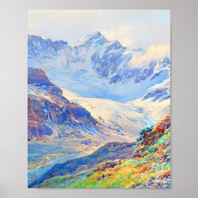 Arte de las montañas paisajistas por Edward Theodo (Frente)