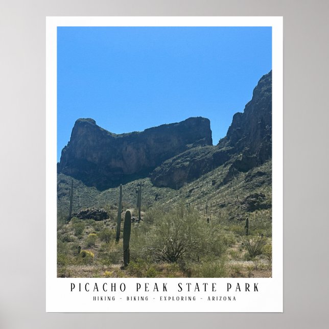 Arte de las montañas verticales del pico Picacho d (Frente)