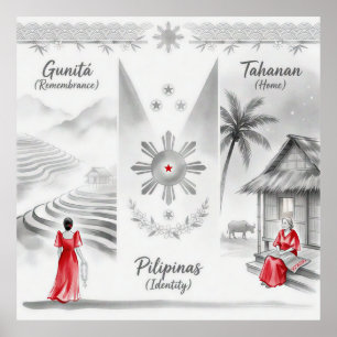 Arte de lavado de tinta filipino minimalista