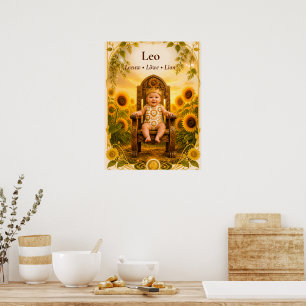 Arte de Leo Zodiaco Colección de Astrología Soña