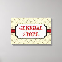 Arte de letrero de tienda general
